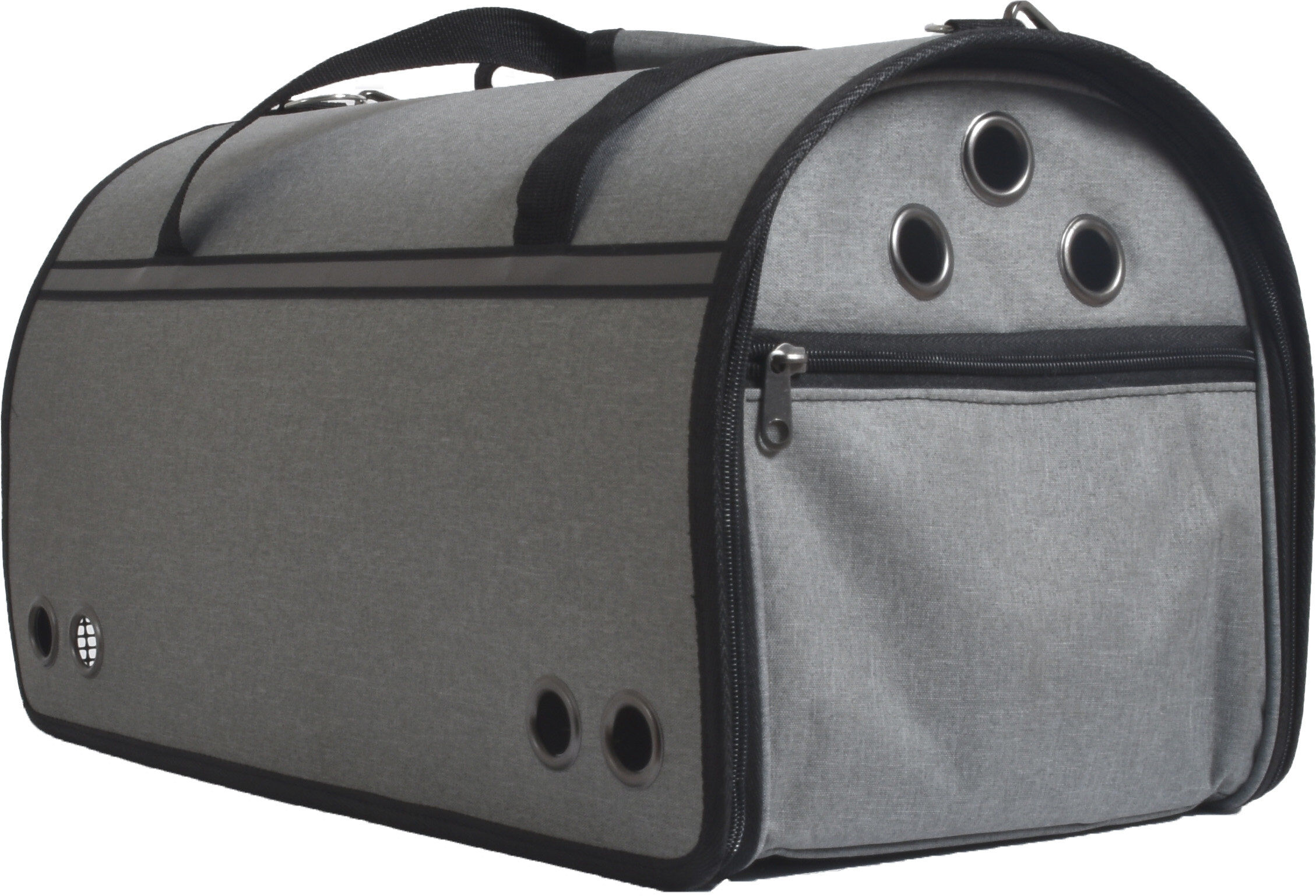 Bobby - Sac de Transport Week-end pour Chiens et Chats - Gris Image num&eacute;ro 1