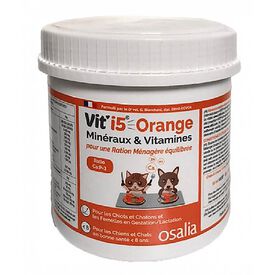 Osalia - Complément Vit'i5 Orange en Poudre pour Chiens et Chats < 8ans - 600g