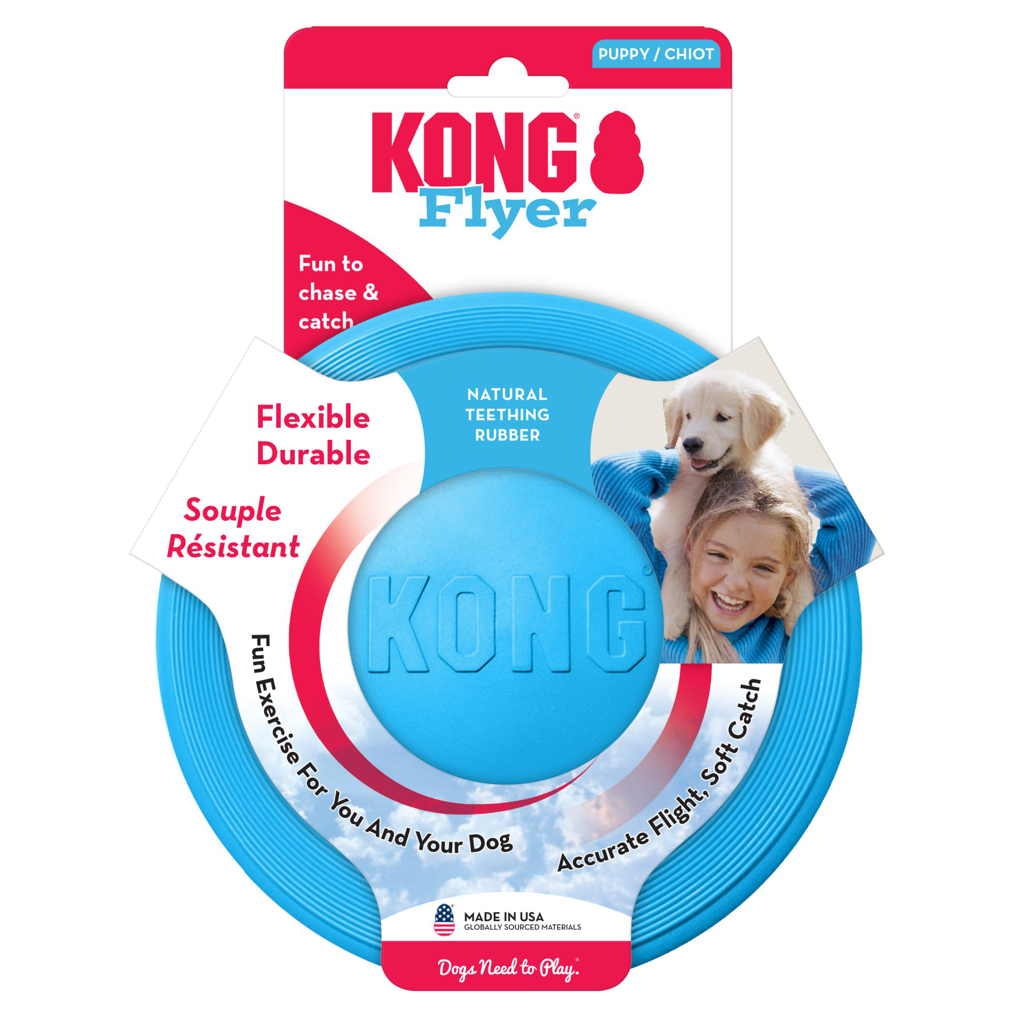 KONG - Jouet Frisbee Puppy Flyer pour Chiots Image num&eacute;ro 1