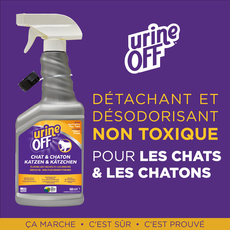 Urine Off - Destructeur Biotec Urine Off Chat - 500ml Image numéro 3 Urine Off - Destructeur Biotec Urine Off Chat - 500ml Image numéro 3