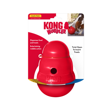 KONG - Jouet Distributeur Friandises Wobbler pour Chiens - S