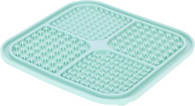 Kerbl - Tapis à lécher turquoise pour chiens - 20x20cm