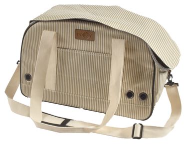 Bobby - Sac de Transport Tennis Beige pour Chiens et Chats - 45cm