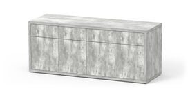 Aquatlantis - Meuble SUBLIME 200 Gris Béton pour Aquarium - 200x70x83cm