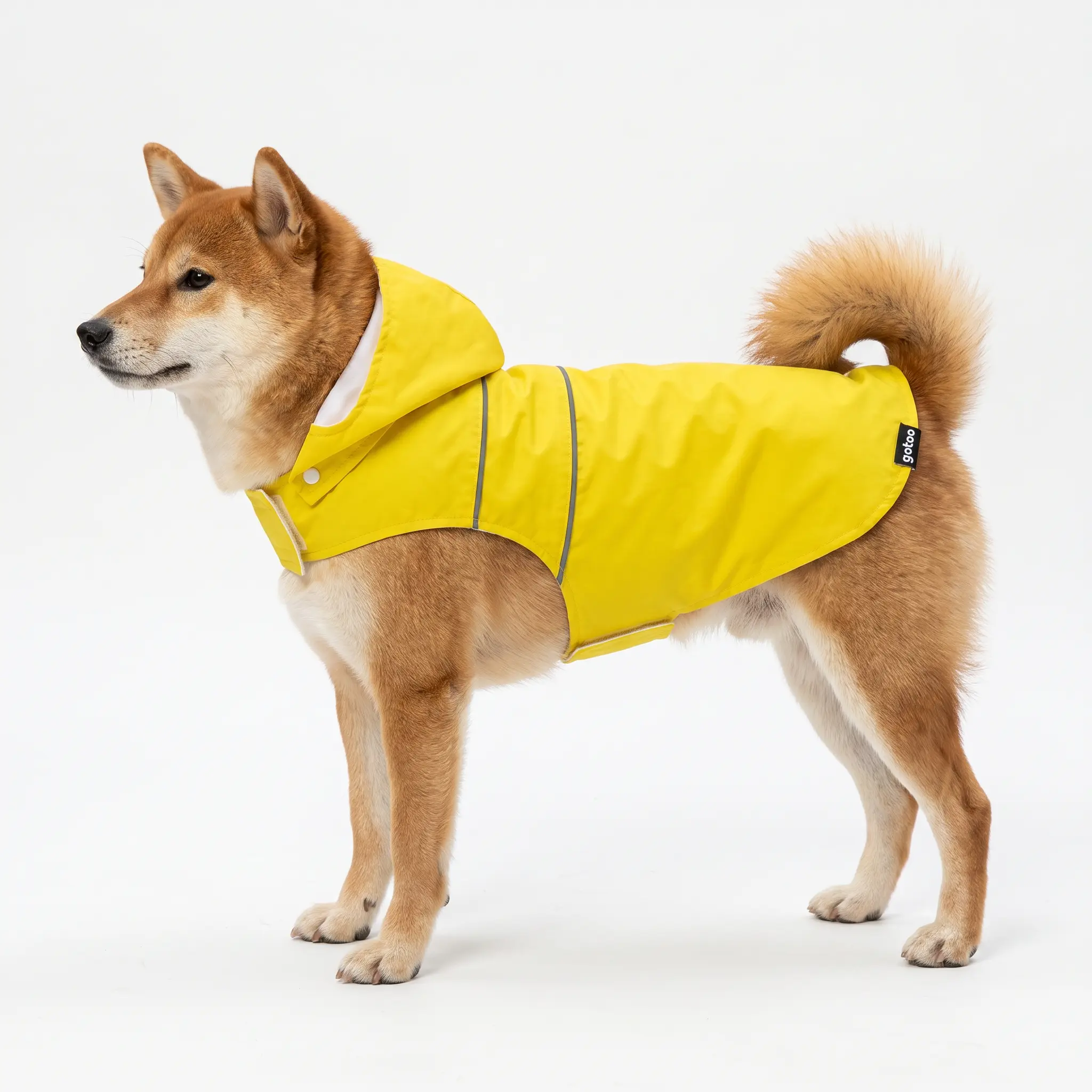Gotoo - Imperm&eacute;able Jaune R&eacute;fl&eacute;chissant pour Chiens - 40cm Image num&eacute;ro 9