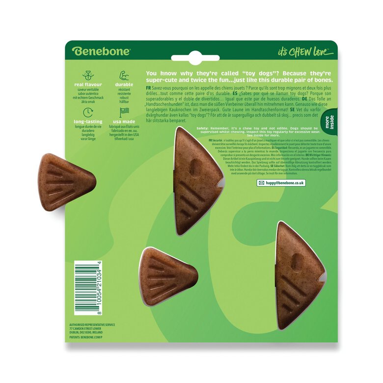 Benebone - Jouet Tiny Pack Fishbone - X2 Image numéro 2 Benebone - Jouet Tiny Pack Fishbone - X2 Image numéro 2