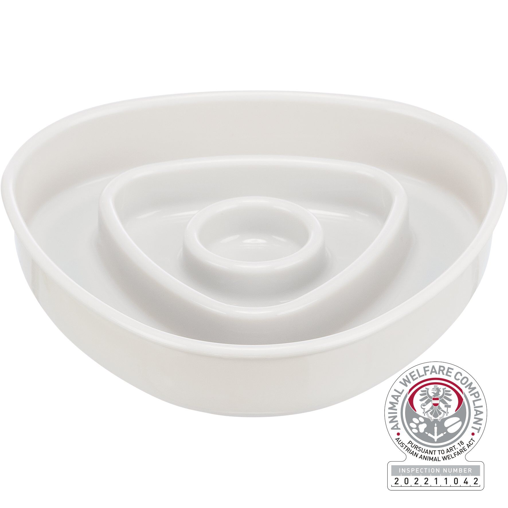 Trixie - Gamelle Slow Feeding Tpr pour Chats - 0,35l Image num&eacute;ro 1