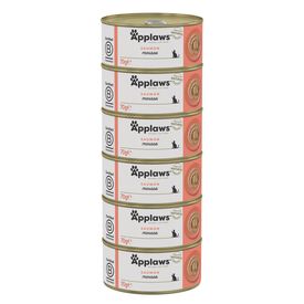 Applaws - Boites Multipack en Mousse au Saumon pour Chats - 6x70g