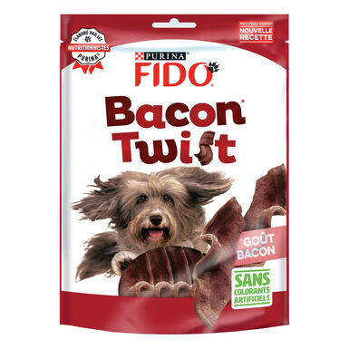 FIDO -  Friandises Bacon Twist pour Chiens - 120g