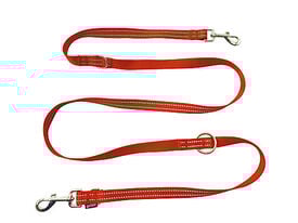 Gotoo - Laisse Essentials Multi Position Rouge pour Chien