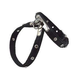 Comme Un Roi - Harnais Cuir So Chic Noir pour Chien