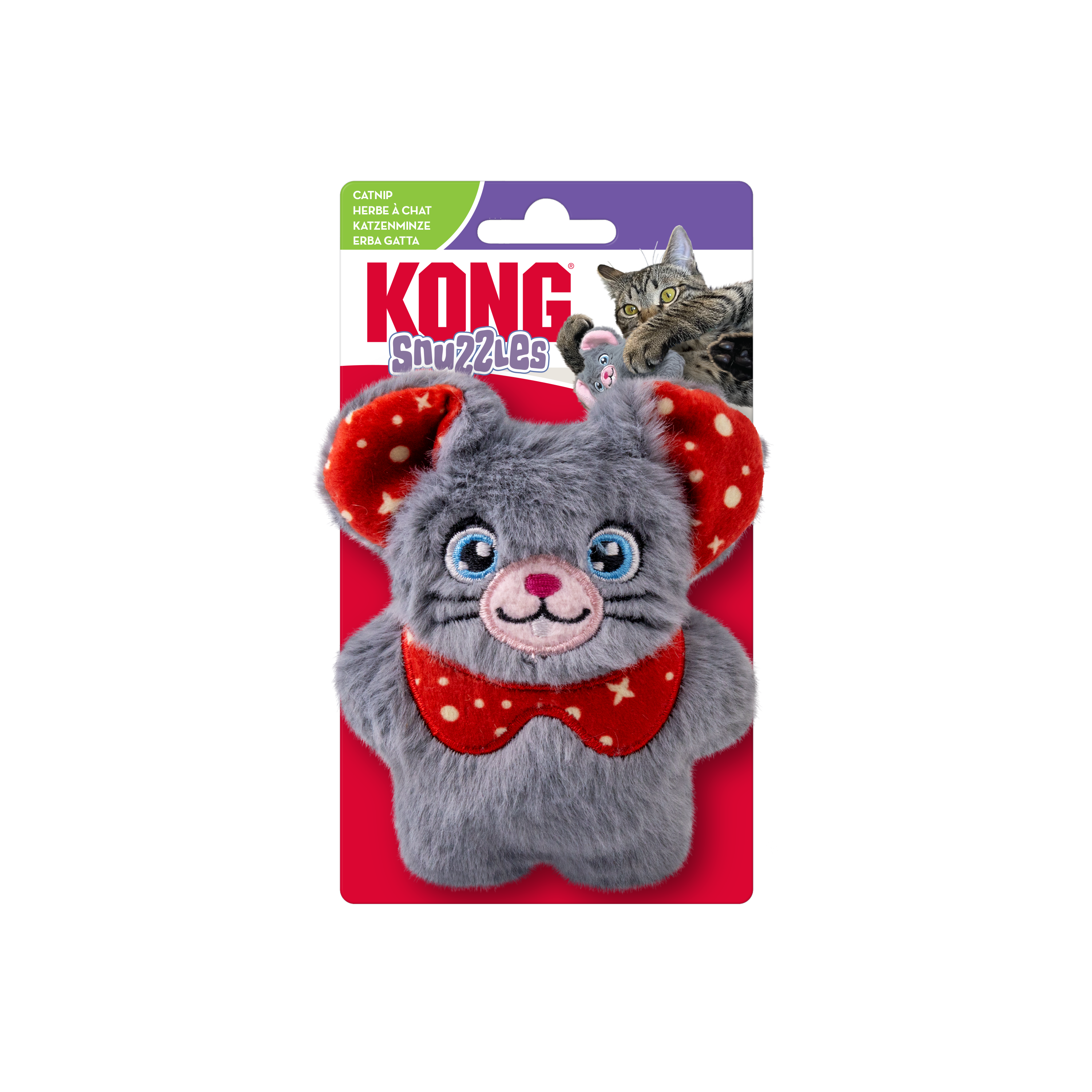 Kong - Jouet Holiday Cat Snuzzles Mouse Assorted Image num&eacute;ro 1