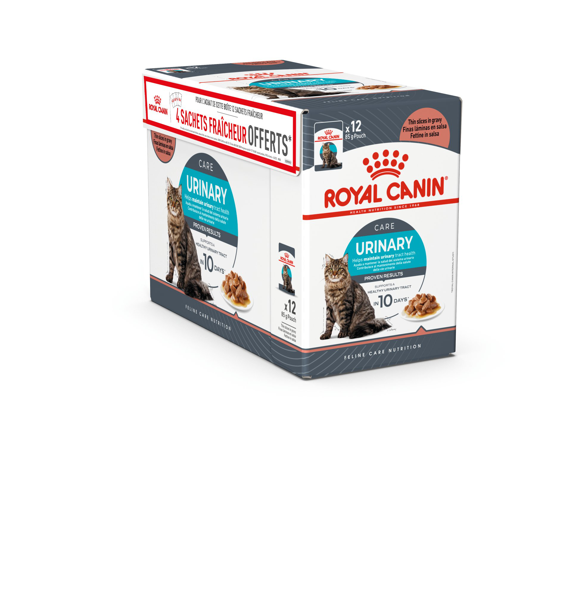 Royal Canin - Bouch&eacute;es en Sauce Urinary pour Chats - 12x85g dont 4 Gratuits Image num&eacute;ro 1