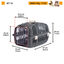 Ferplast - Panier de Transport JET 10 - Gris Indicateur image numéro 7