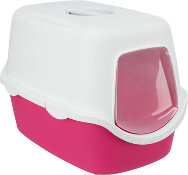 Trixie - MAISON DE TOILETTE Vico, 40 × 40 × 56 cm, rose/blanc