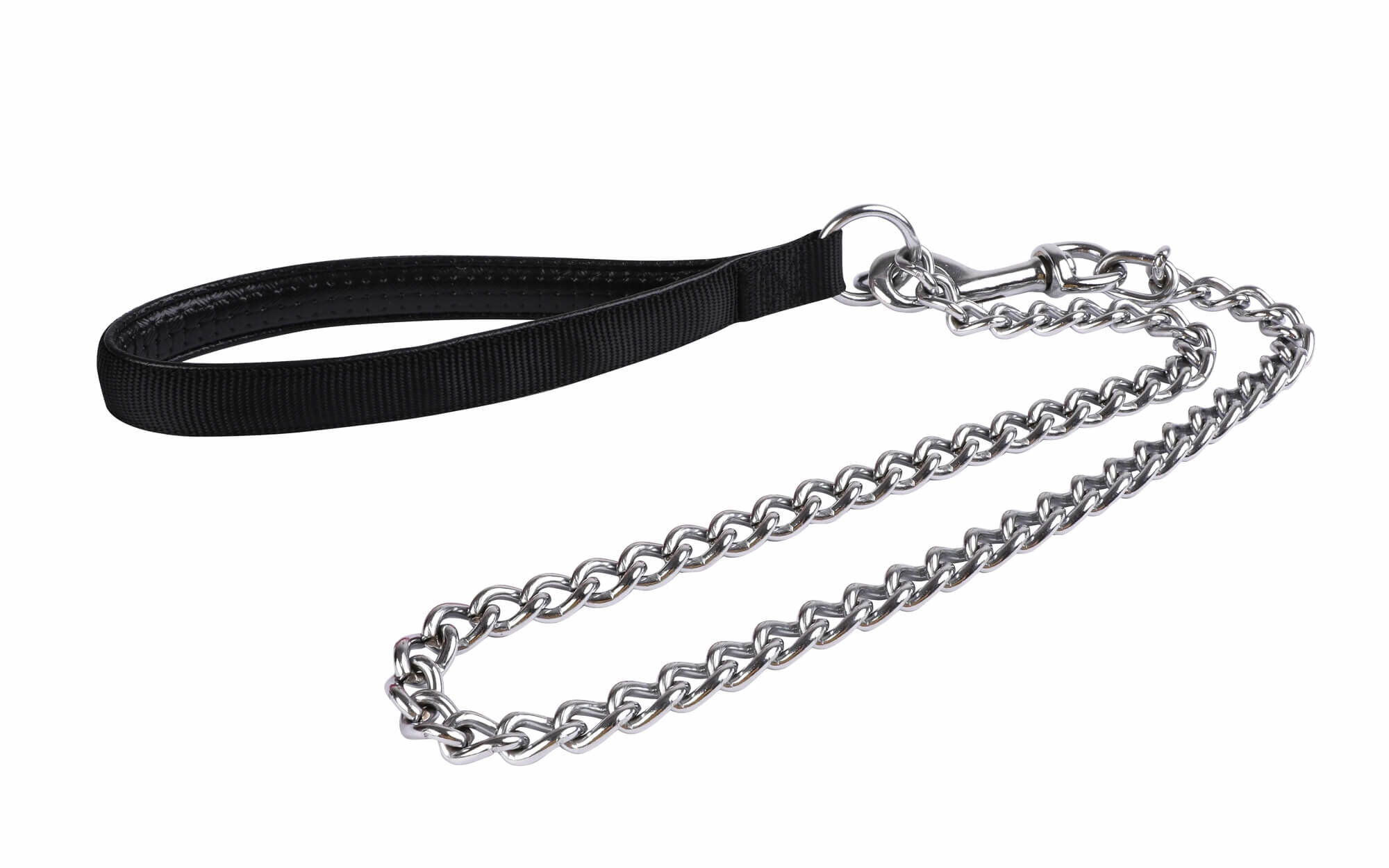 Animalis - Laisse M&eacute;tal Forte Confort 25mm et 75cm pour Chien - Noir Image num&eacute;ro 2