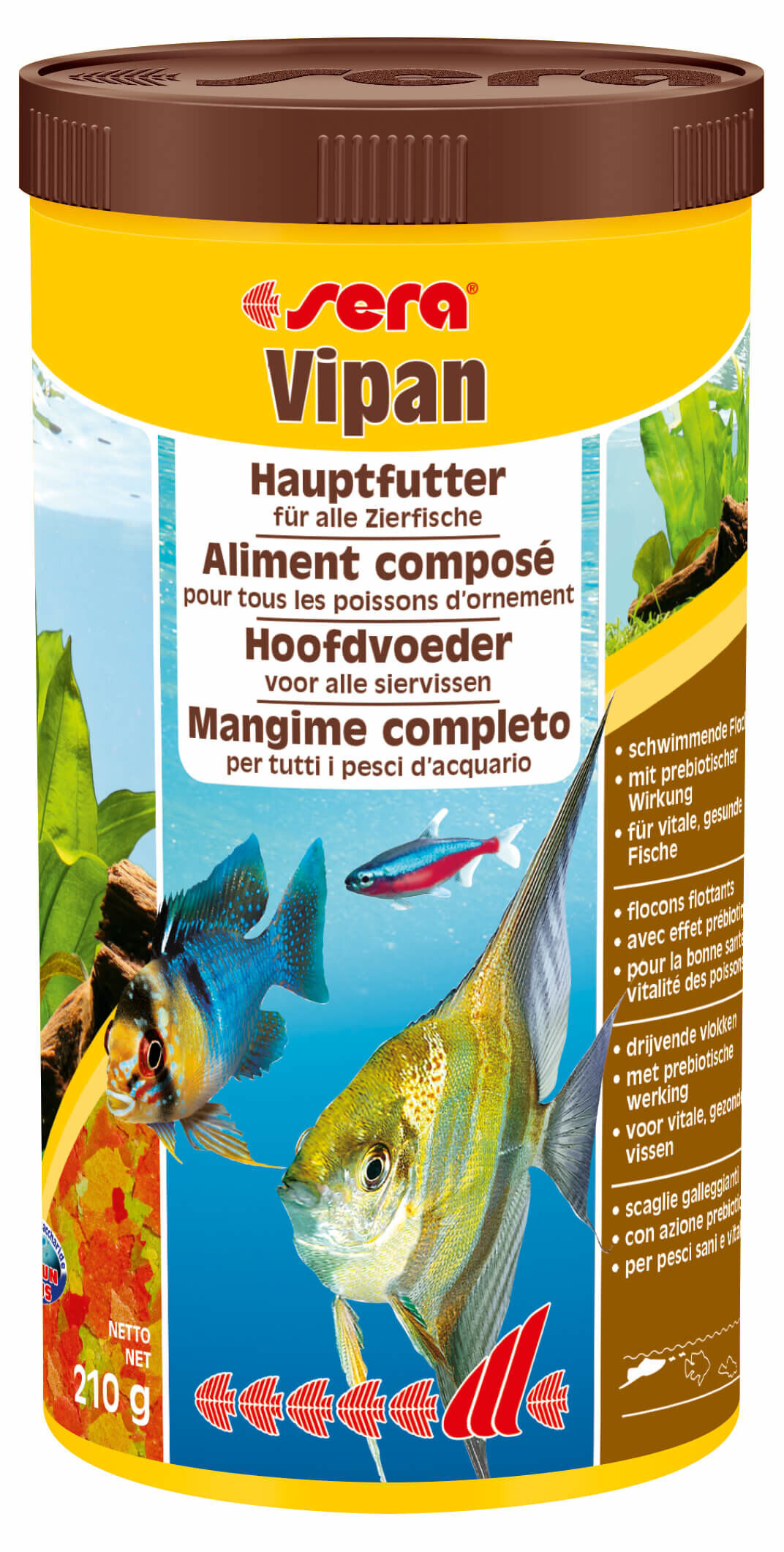 Sera - Aliments Compos&eacute; en Flocons Vipan pour Poissons d'Ornement - 1L Image num&eacute;ro 1