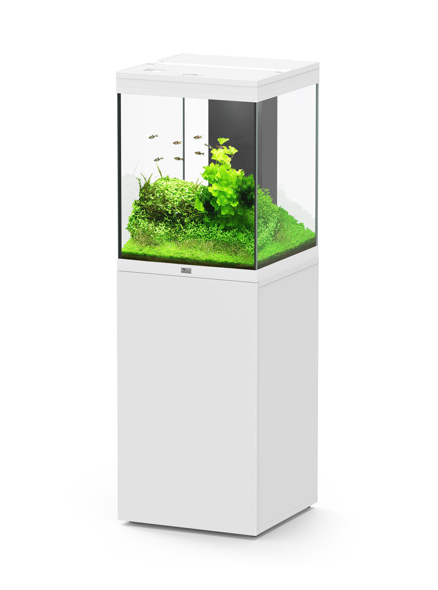 Aquatlantis - Aquarium + Meuble Led Equip&eacute; AQUA TOWER 163 Blanc - 163L Image num&eacute;ro 1