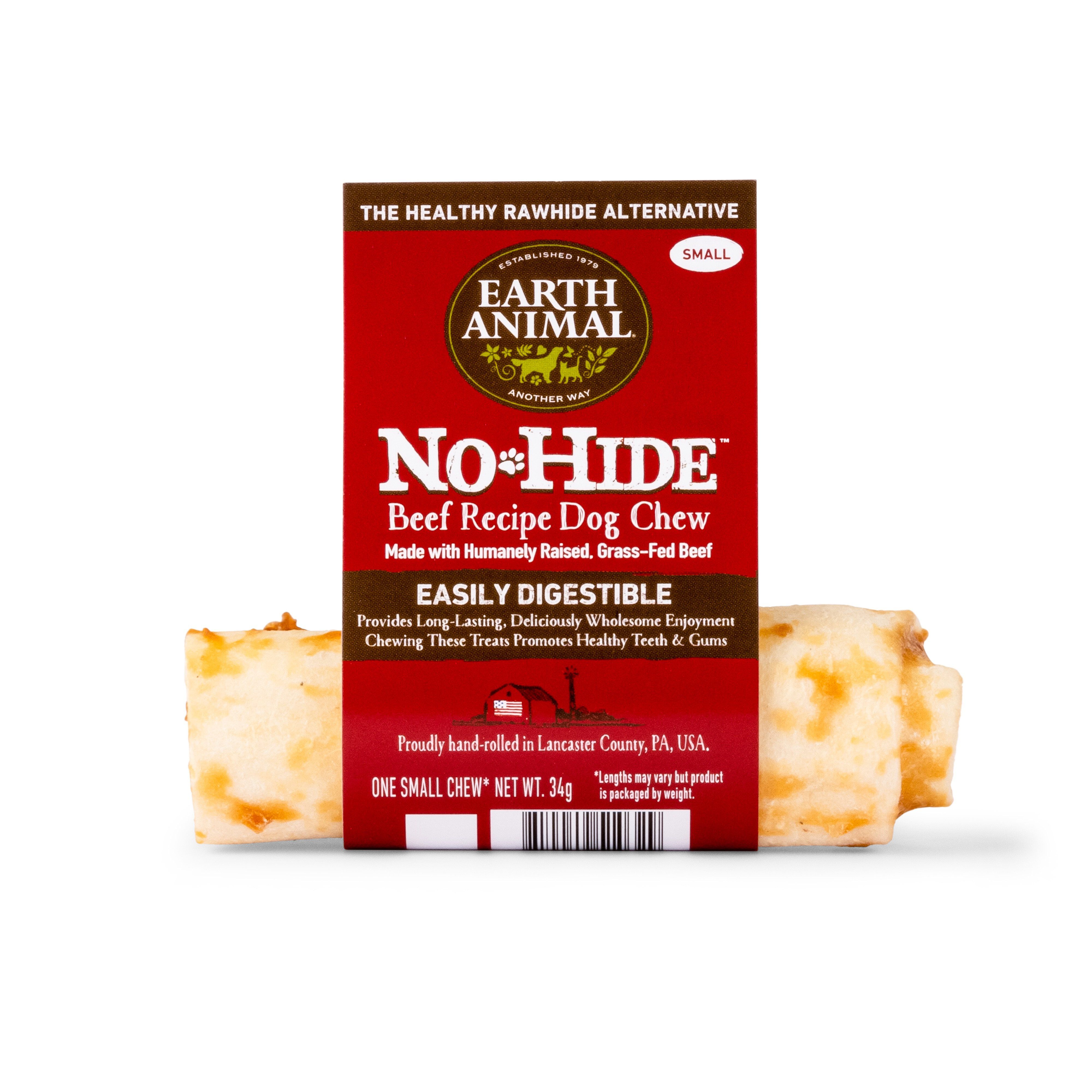 Earth Animal - Friandises No-Hide &agrave; M&acirc;cher au B&oelig;uf  pour Chiens - S Image num&eacute;ro 1