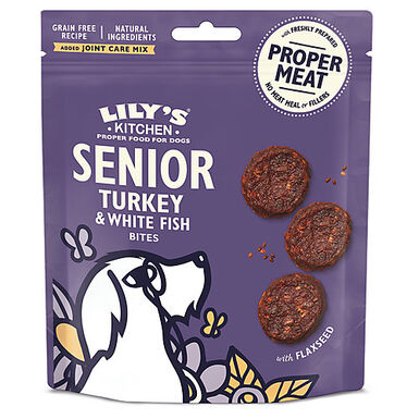 Lily's Kitchen - Friandises Senior à la Dinde et au Poisson pour Chien - 70g