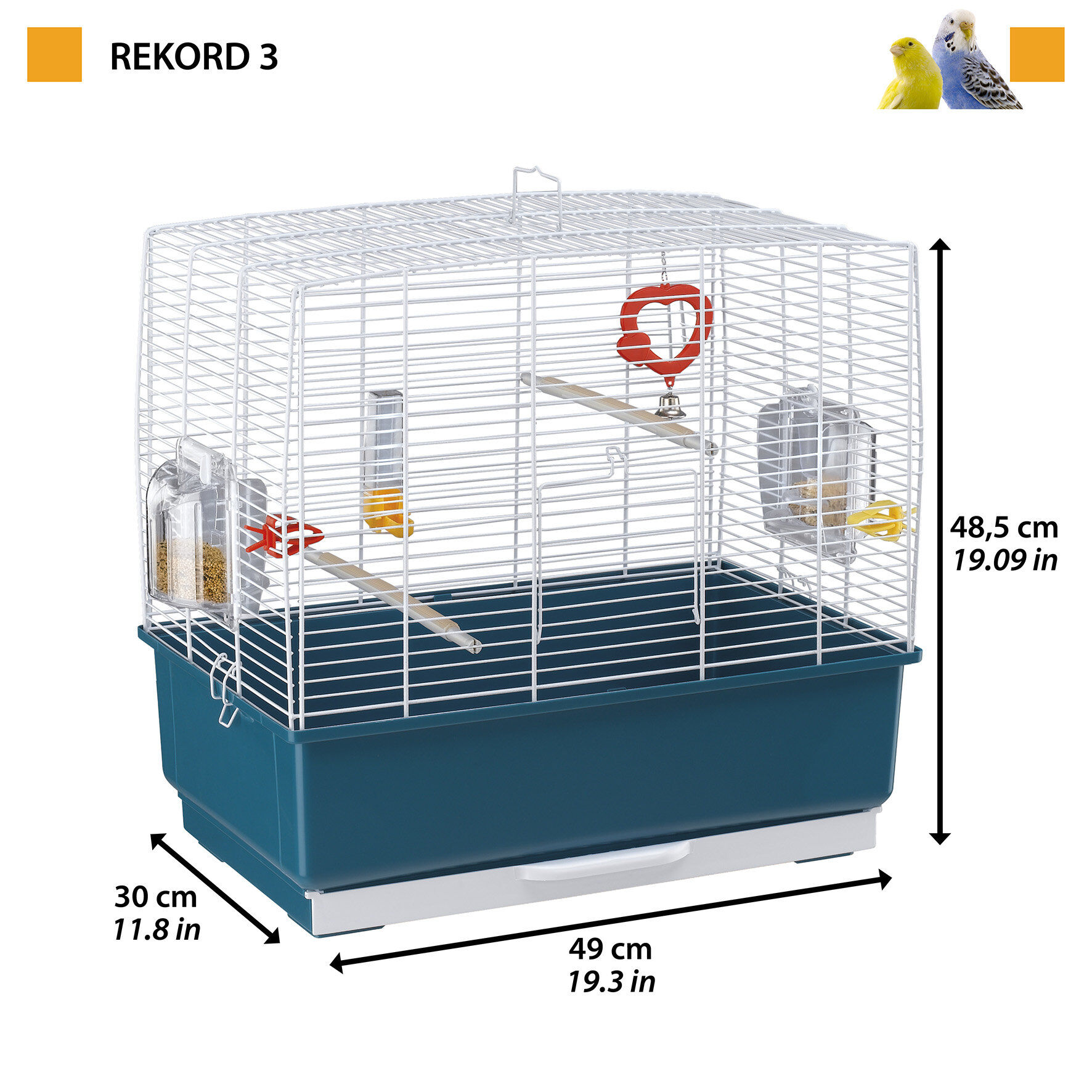 Ferplast - Cage Rekord 3 pour Oiseaux Exotiques Image num&eacute;ro 1