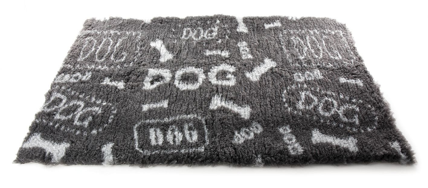 Martin Sellier - Tapis Plat Petbed Dog Gris et Blanc pour Chien - 50x75cm Image num&eacute;ro 1
