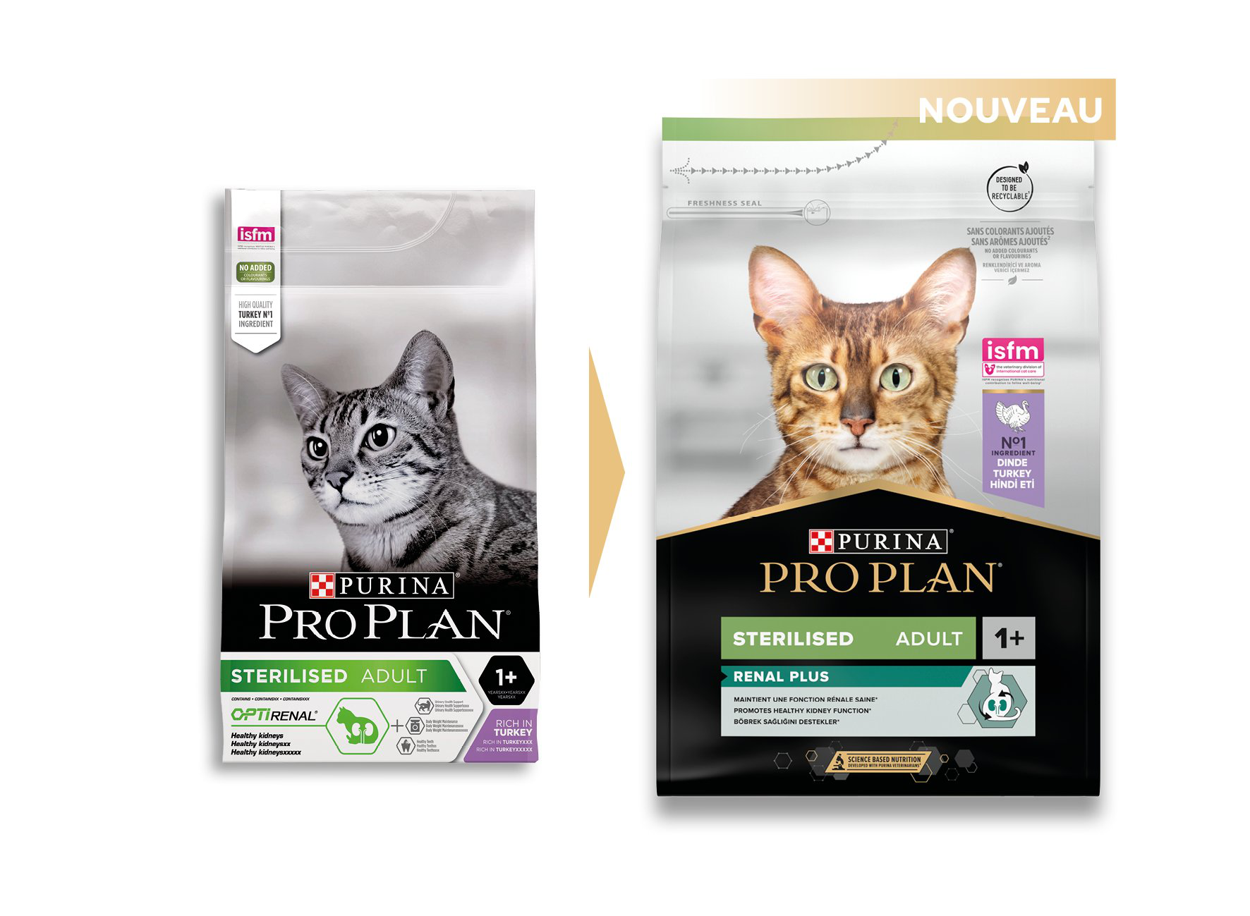 Pro Plan - Croquettes Sterilised &agrave; la Dinde pour Chat Adulte St&eacute;rilis&eacute; - 1,5Kg Image num&eacute;ro 3