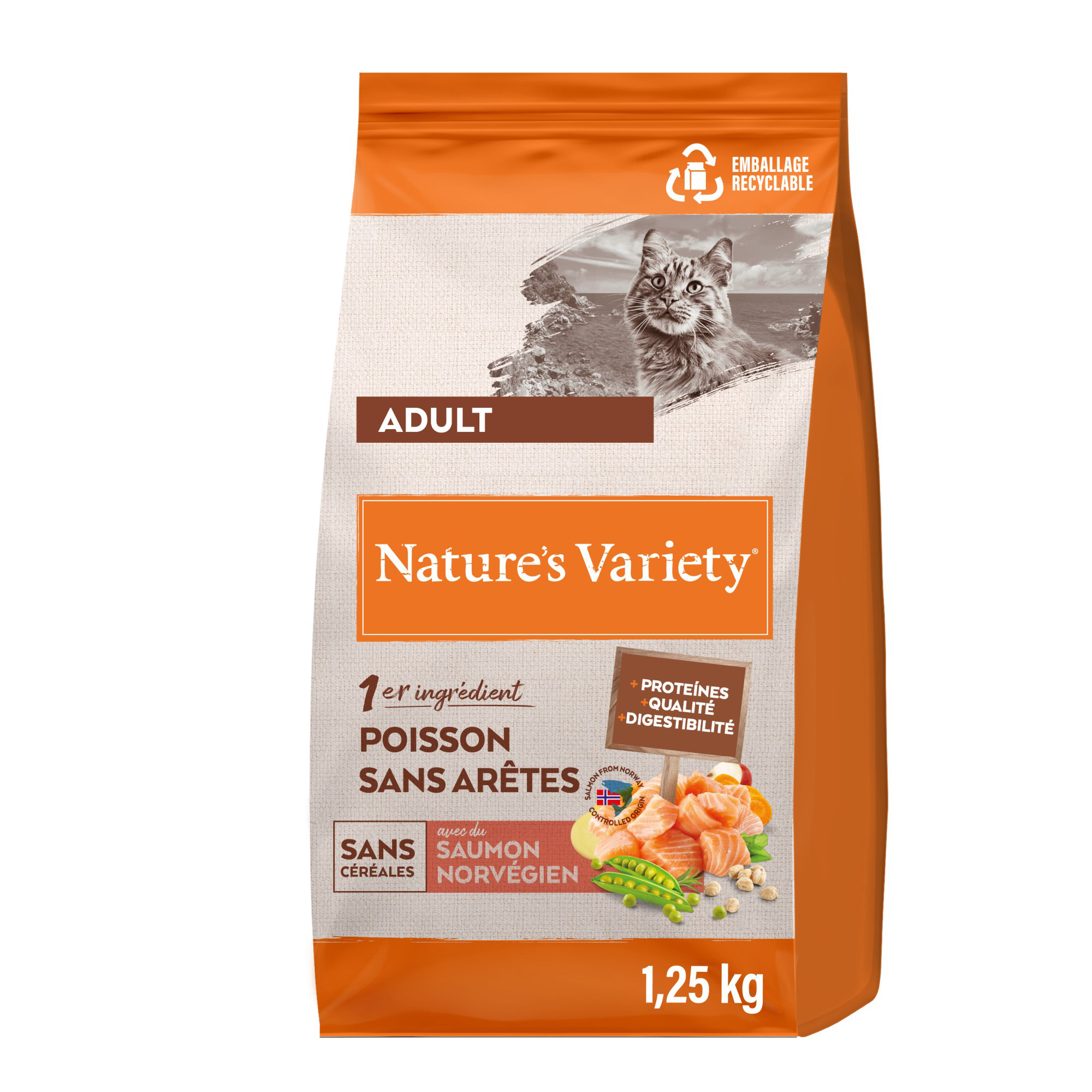 Nature's Variety - Croquettes Selected au Saumon pour Chat - 1,25Kg Image num&eacute;ro 6