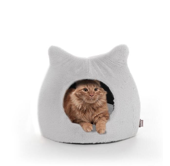 Leeby - Igloo Extra Doux pour Chats - Gris Image num&eacute;ro 10