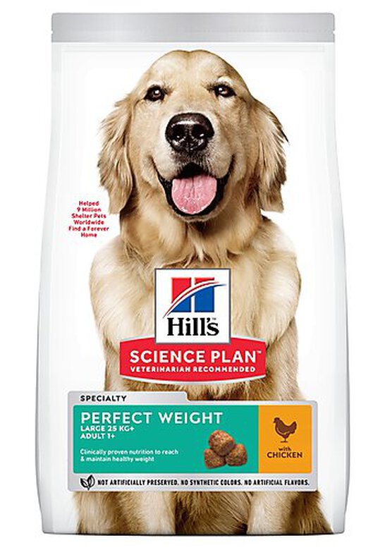 Hill's Science Plan - Croquettes Perfect Weight Large Adult Poulet pour Chien - 12Kg image number null