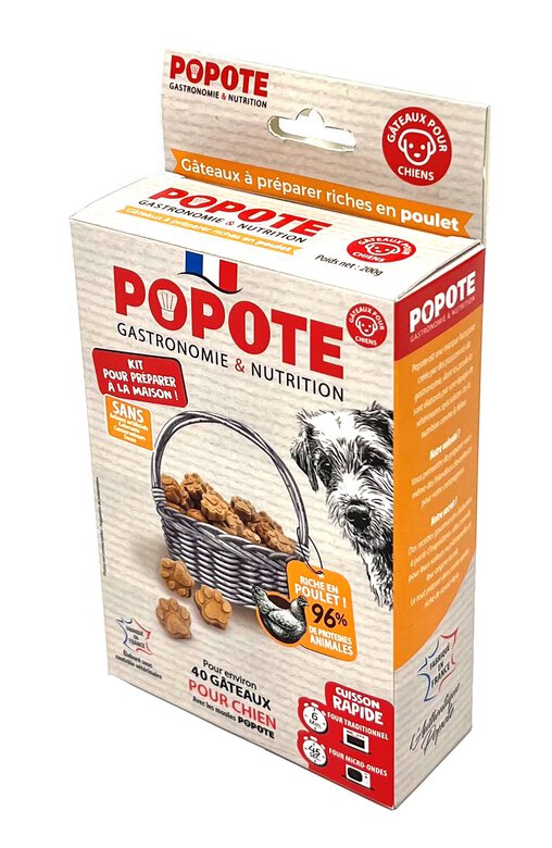 Popote - Kit friandises au Poulet pour Chiens - 200g Image numéro 1 Popote - Kit friandises au Poulet pour Chiens - 200g Image numéro 1