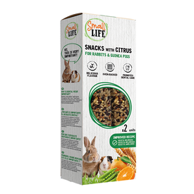 Small Life - Snack aux Agrumes pour Lapins et Cochons D'inde - 115g