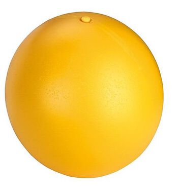 Kerbl - Balle de jeu pour chien PP jaune - Ø30 cm