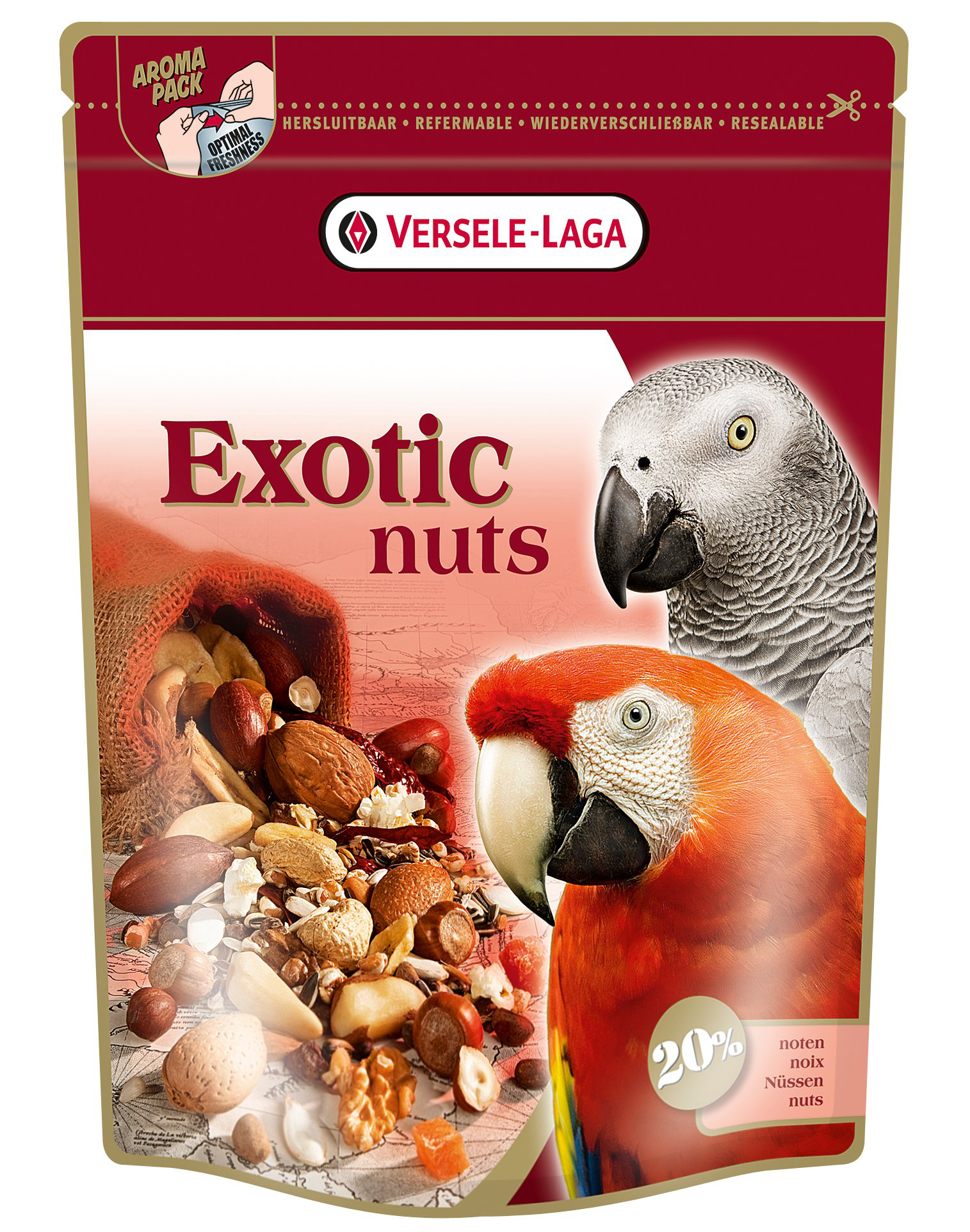 Versele Laga - M&eacute;lange de Graines Exotic Nuts pour Perroquet - 750g Image num&eacute;ro 1
