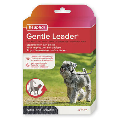 Beaphar - Collier de dressage GENTLE LEADER pour petits chiens et chiots - Noir