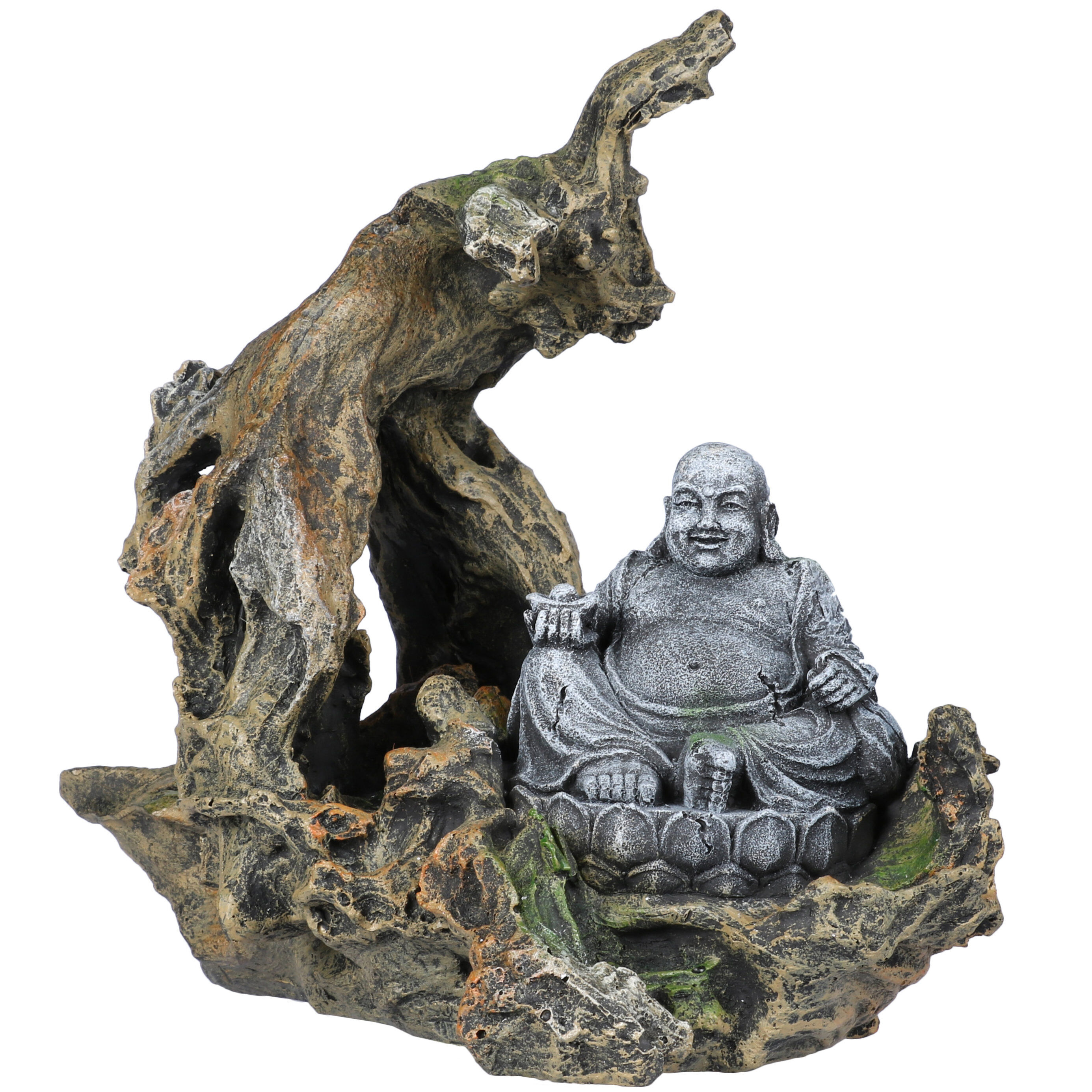 Aquadella - D&eacute;coration Branche Buddha pour Aquarium - 24x14,5x22cm Image num&eacute;ro 1