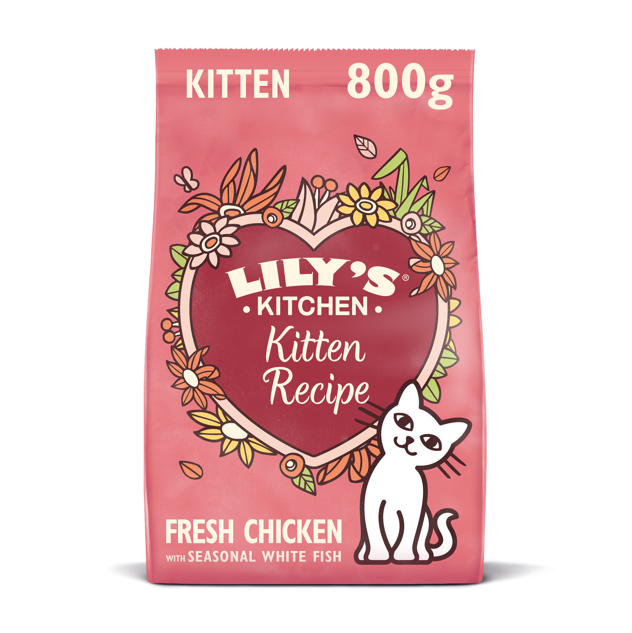 Lily's Kitchen - Croquettes Compl&egrave;tes sans C&eacute;r&eacute;ales au Poulet Poisson Blanc pour Chaton - 800g Image num&eacute;ro 2