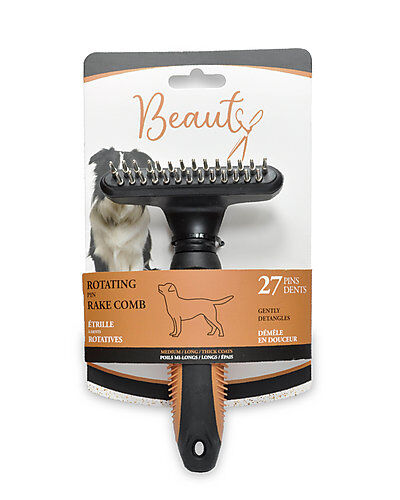 Beauty - Etrille &agrave; 27 Dents Rotatives pour Chiens - 15cm Image num&eacute;ro 3