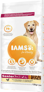 Iams - Croquettes pour Vitalité Au poulet frais Pour Chien Senior Grande Race