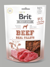 Brit - Friandises Jerky Filet de Boeuf pour Chiens - 80g