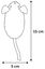 Flamingo - Jouet Suava Souris pour Chats - 15cm Indicateur image numéro 5