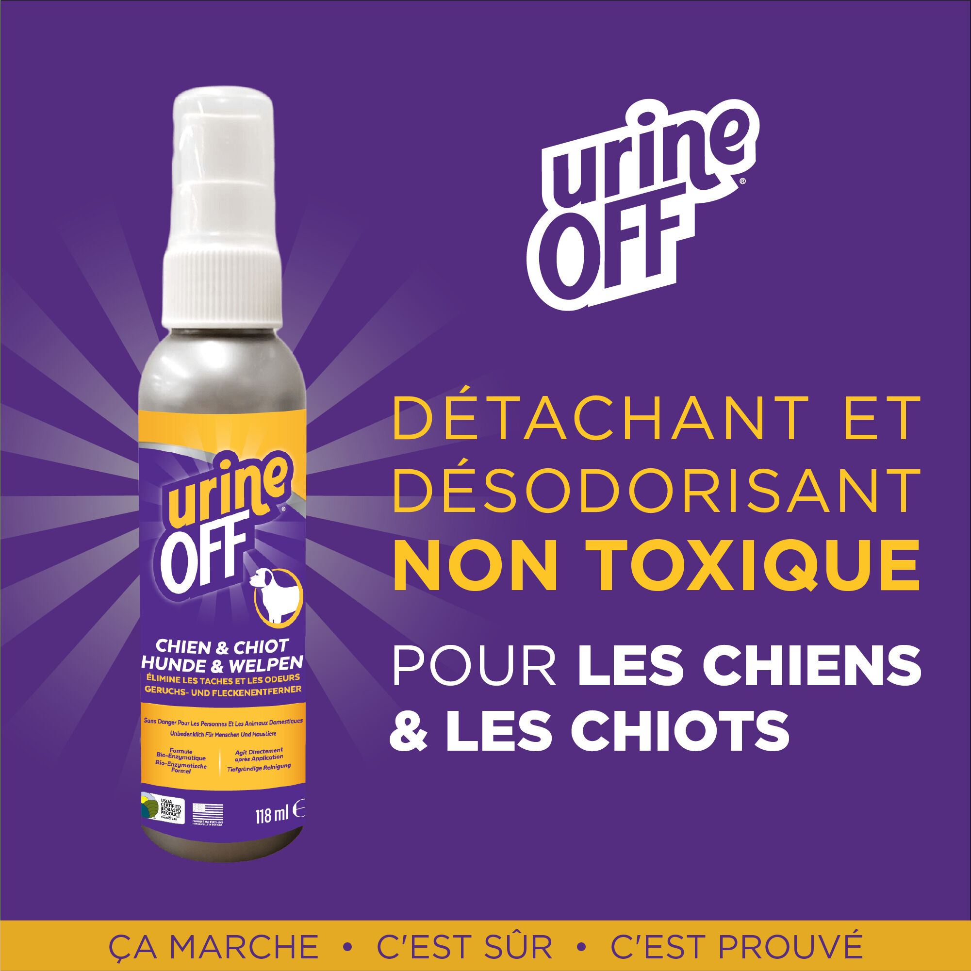 Urine Off - Destructeur Biotec Urine Off Chien - 118ml Image num&eacute;ro 2