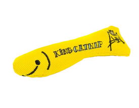 King Catnip - Jouet Hareng Jaune avec Herbe &agrave; Chat - 11,5cm