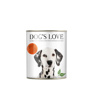 Dog's Love - Boîte Menu Complet 100% Naturel au B½uf pour Chien