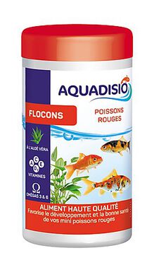 Aquadisio - Aliments en Flocons pour Poissons Rouges - 100ml