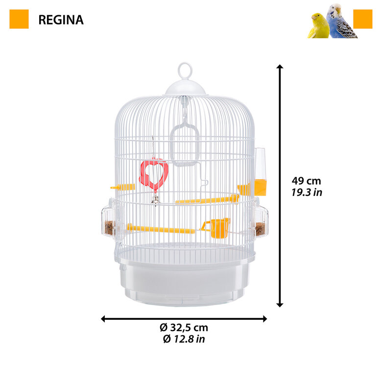 Ferplast - Cage Regina pour Oiseaux Exotiques - Blanc/Bleu Image numéro 1 Ferplast - Cage Regina pour Oiseaux Exotiques - Blanc/Bleu Image numéro 1