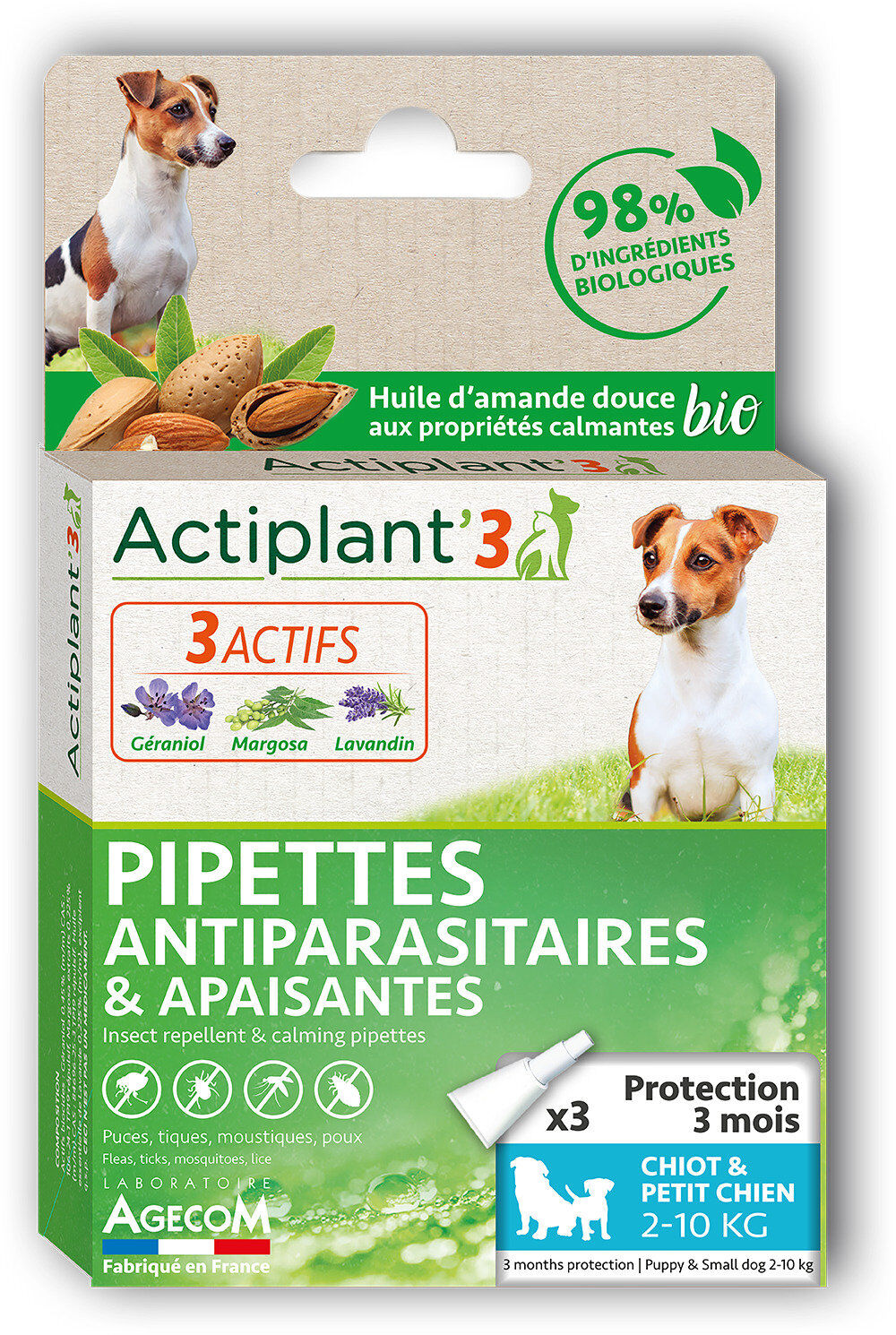 DeBonPoil - Pipettes Antiparasitaires et Apaisantes pour Chiot et Petit Chien - x3 Image num&eacute;ro 2
