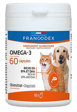 Francodex - Complément Omega-3 pour Chien et Chat - x60