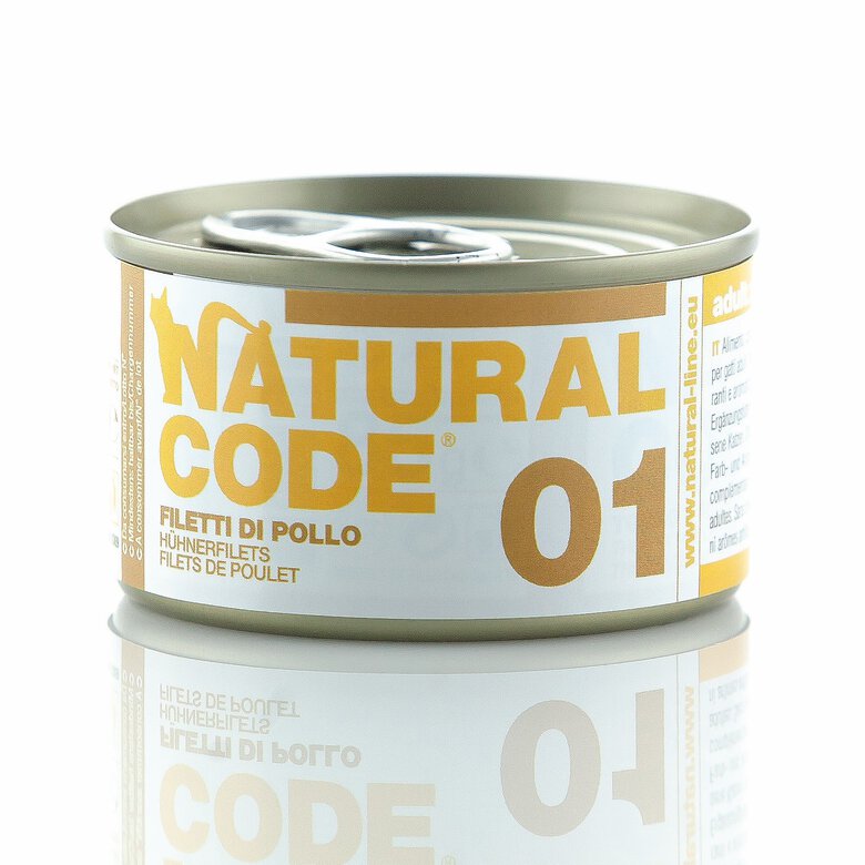 Natural Code - Filets de poulet 01 pour Chats - 85g Image numéro 1 Natural Code - Filets de poulet 01 pour Chats - 85g Image numéro 1