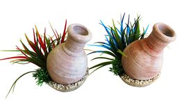 Sydeco - Décoration Plante Artificielle Whisky Jarre pour Aquarium